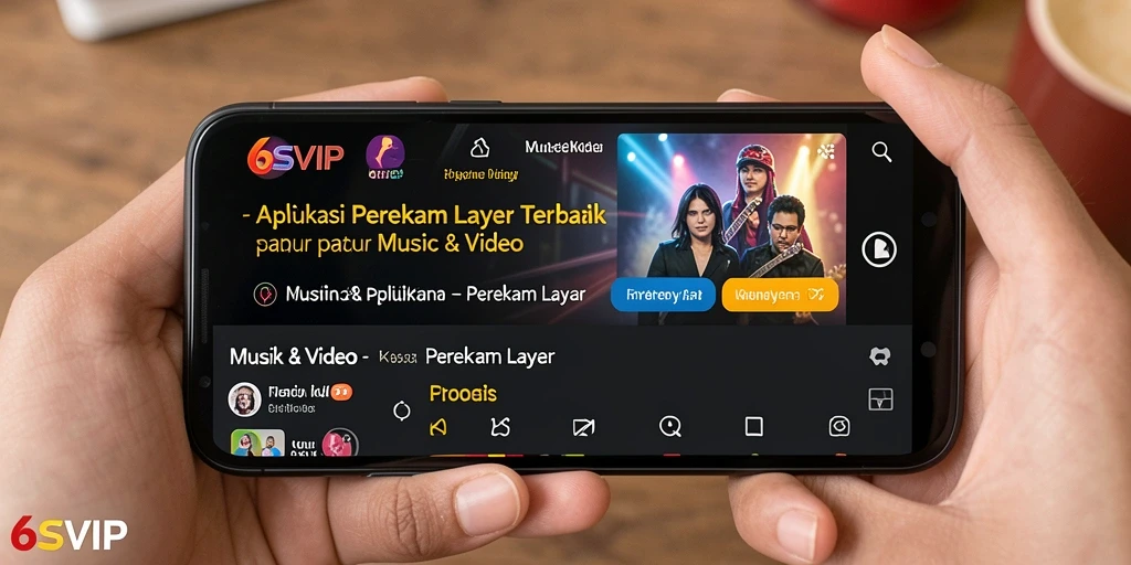 Screenshot antarmuka 6SVIP yang menampilkan fungsi perekam layar.