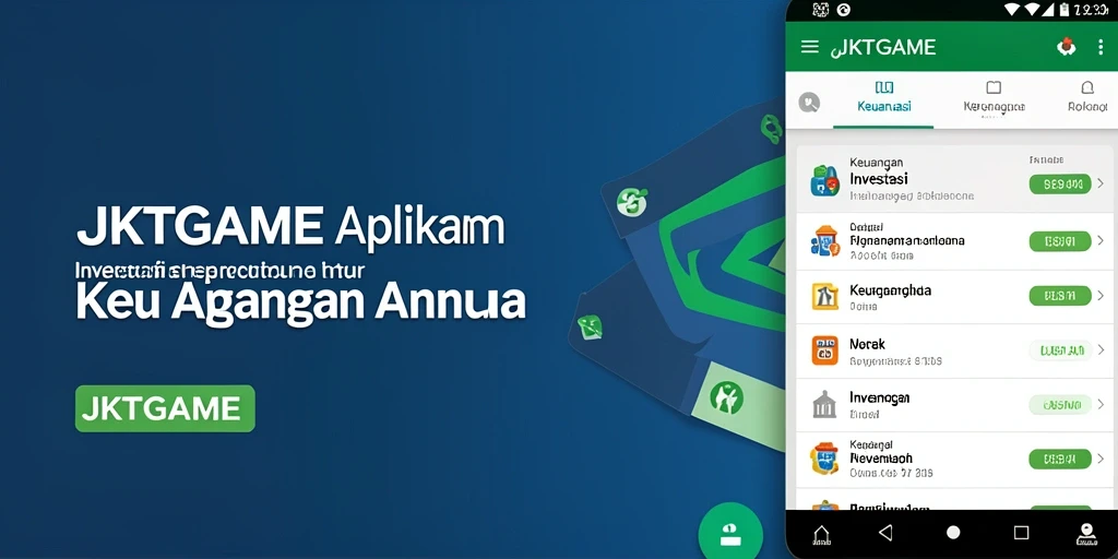 Tampilan antarmuka pengguna yang mudah diakses untuk fitur Investasi.