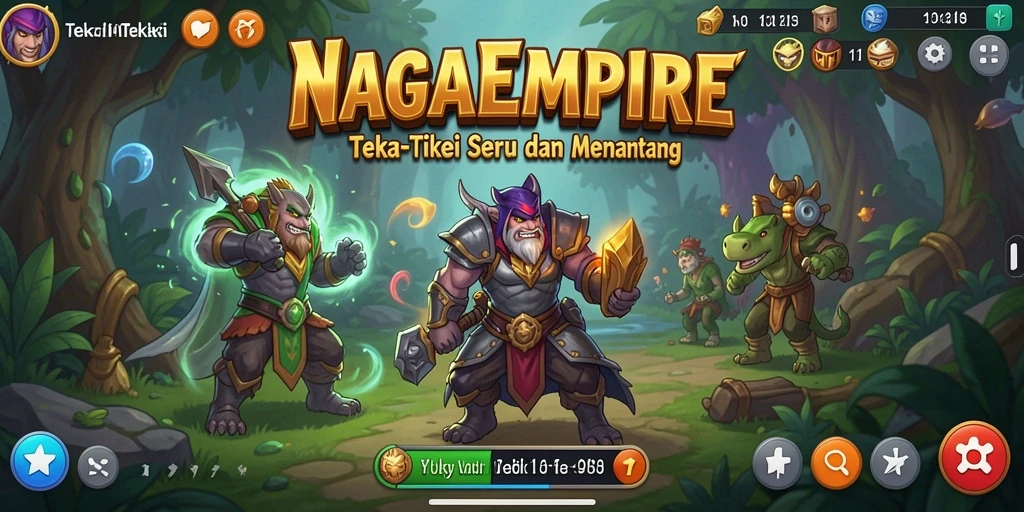 Antarmuka permainan NAGAEMPIRE yang menarik dan interaktif.