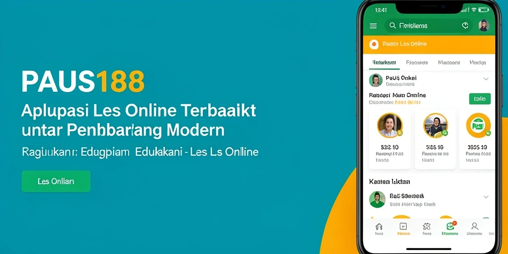 Tampilan antarmuka aplikasi PAUS188 yang menarik dan fungsional.