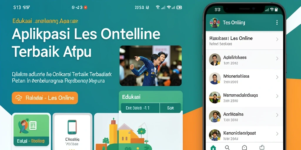Antarmuka S13 yang intuitif dan fungsional untuk Les Online.